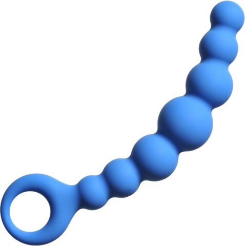 Nooitmeersaai siliconen anaalkralen donkerblauw