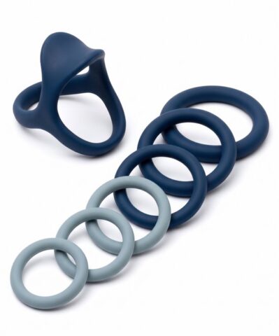 OHYES Halo 7-delige siliconen cockring set