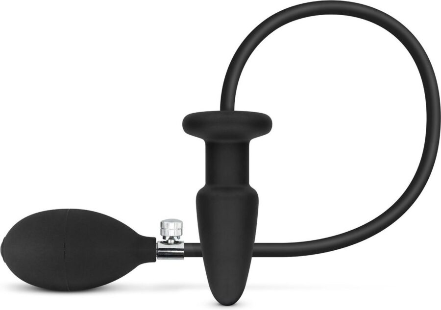 Opblaasbare anaal plug zwart