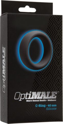 OptiMALE siliconen cockring grijs 40 mm