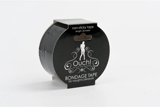 Ouch! bondage tape zwart 20 meter