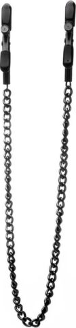 Ouch! tepelklemmen met ketting, zwart