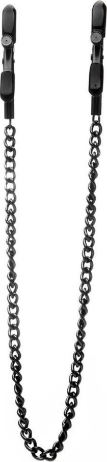 Ouch! tepelklemmen met ketting, zwart