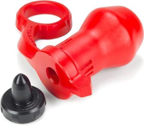Oxballs Blaster asslock rood met stopper