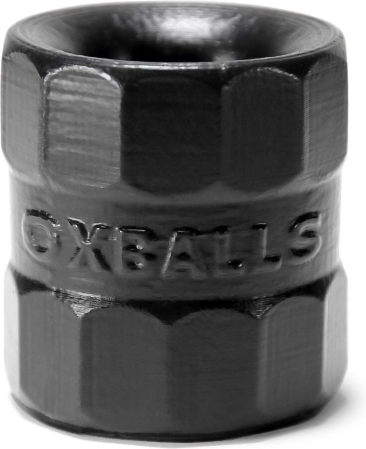 Oxballs brede siliconen ballstretcher zwart