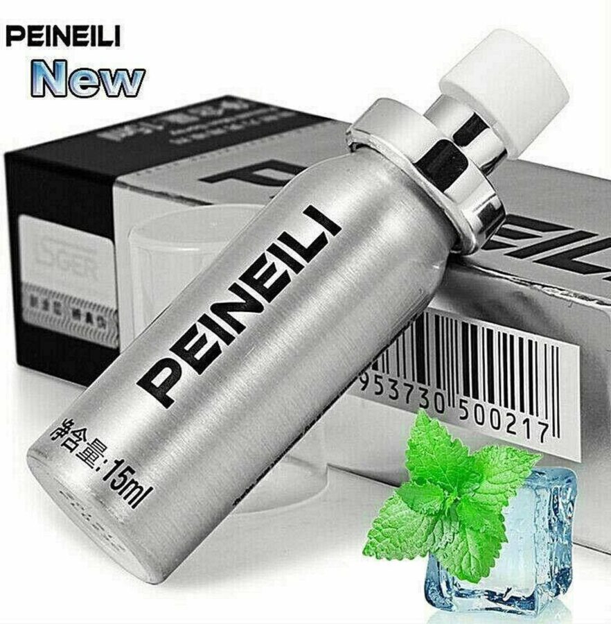 Peineili delay spray 15 ml met flexibele cockring