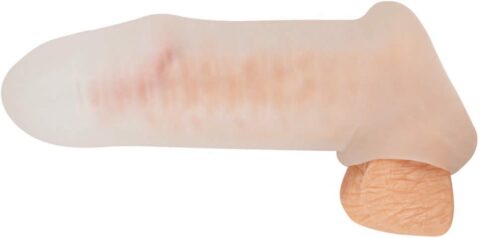 Penis sleeve met balring, transparant, maat M