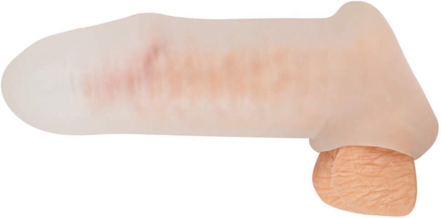 Penis sleeve met balring, transparant, maat M