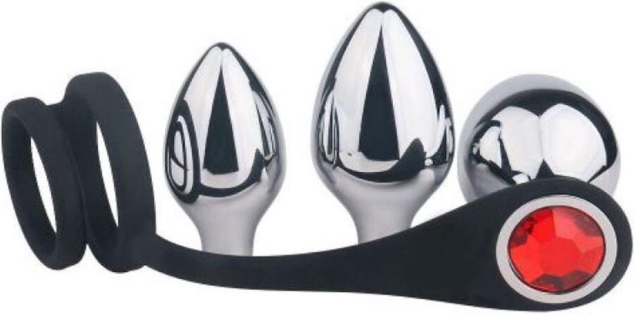 Toyz4Lovers Pleasure Bully buttplug set met cockring