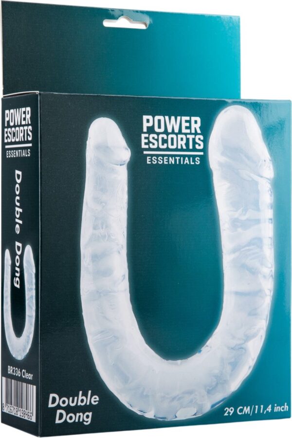 Power Escorts Double Dong transparant 29 cm