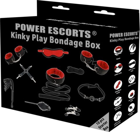 Power Escorts Kinky Play Bondage Box 10-delig