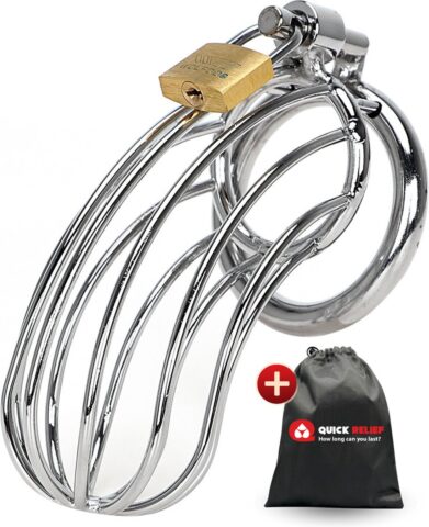 Quick Relief No-Relief metalen kuisheidskooi