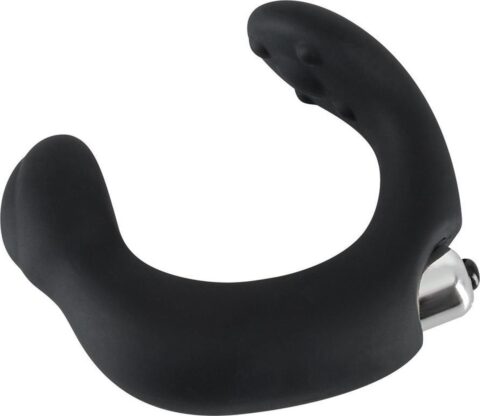 Rebel C-vormige prostaatvibrator met perineumstimulator