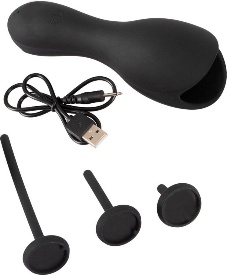 Rebel eikelvibrator met 3 dilators