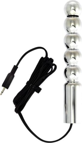 Rimba Electro Sex geribbelde dildo bullet 160 mm