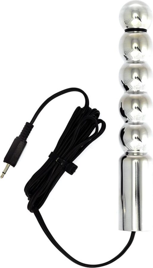 Rimba Electro Sex geribbelde dildo bullet 160 mm