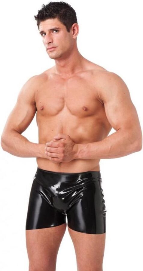 Rimba latex boxershort zwart heren