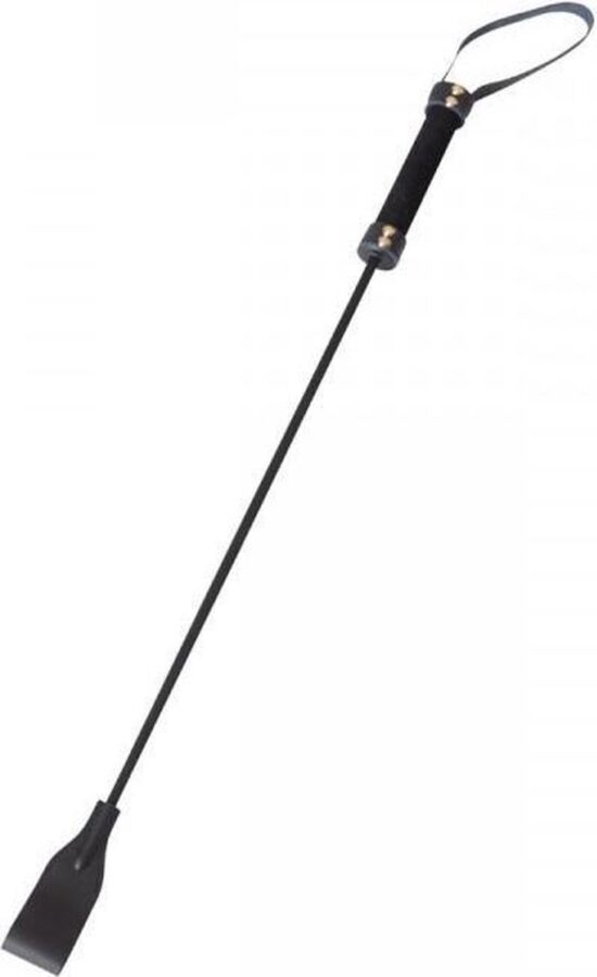 Rimba leren rijzweep met flap 70 cm