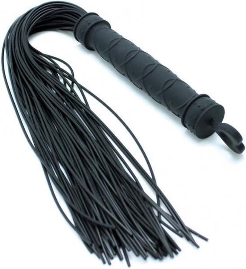 Rimba siliconen flogger met 48 strengen