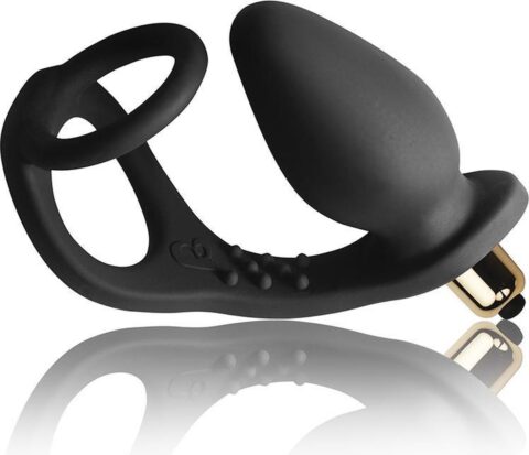 Rocks-Off Ro-Zen vibrerende dubbele cockring met plug