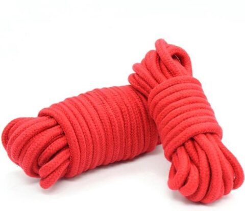 Rood bondagetouw 10 meter