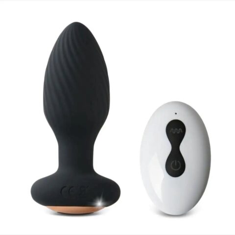 Roterende anaal vibrator 360 graden met afstandsbediening