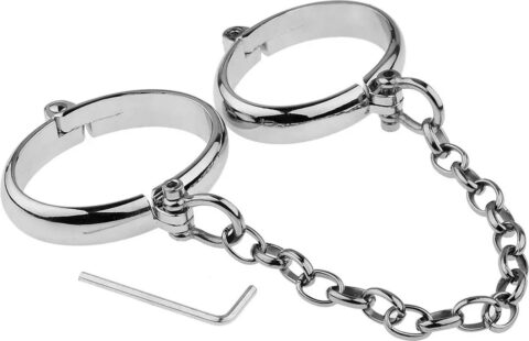 RVS enkelboeien met ketting en inbusslot