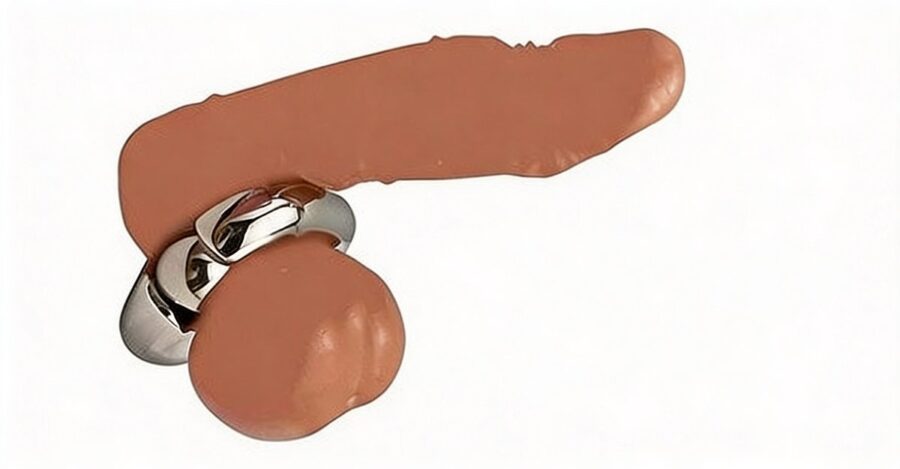 RVS scrotum ring ballenklem small