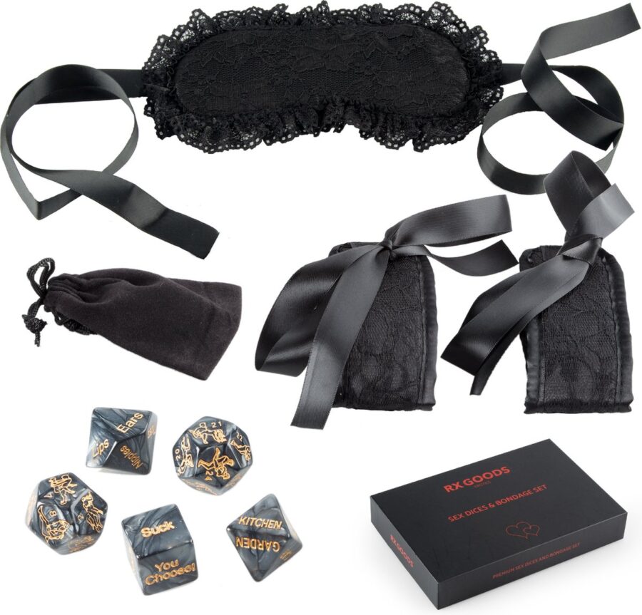 RX Goods erotische dobbelstenen set met bondage