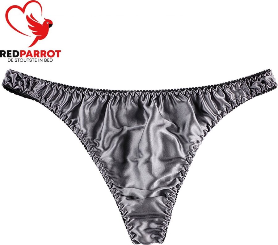 Satijnen string heren Black edition