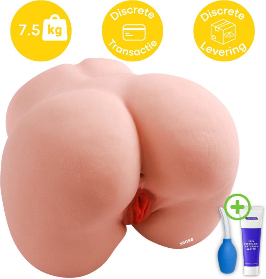 Sensa levensechte masturbator billen 7,5 kg