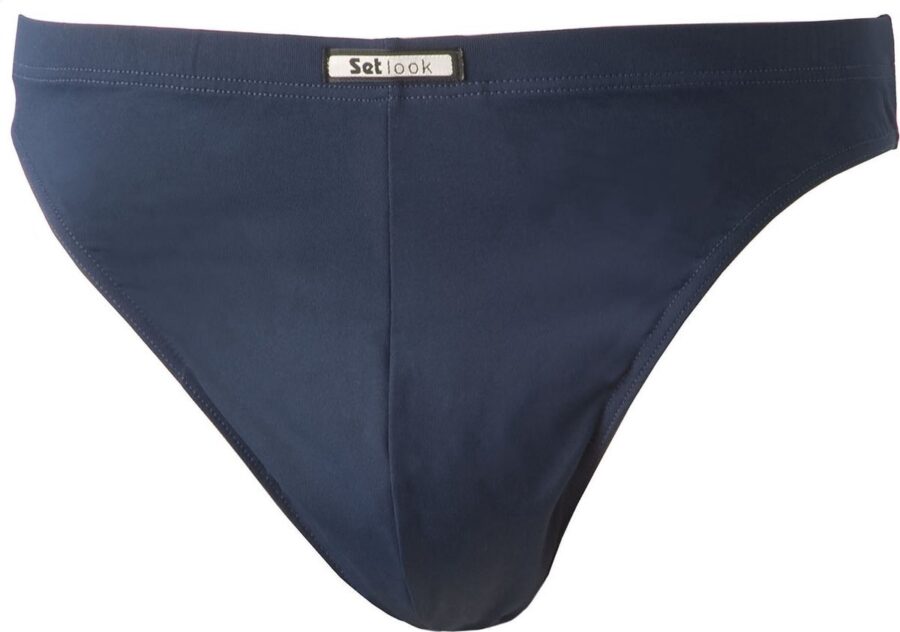 Set Look heren string microvezel marine