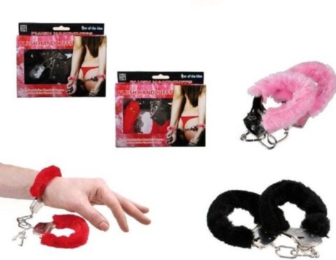 Sexy handboeien met pluche rand