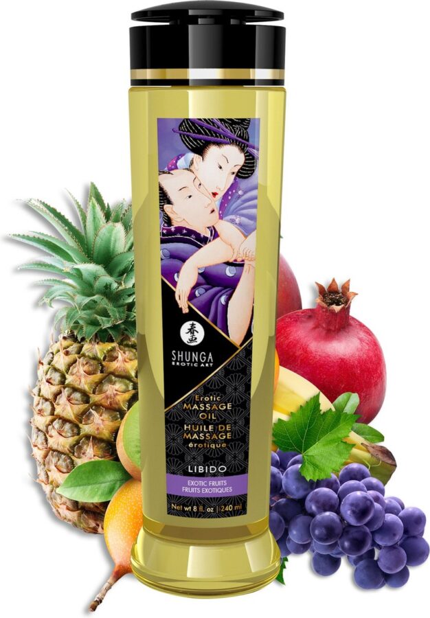 Shunga massageolie Libido Exotic Fruits 240 ml