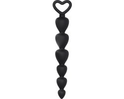 Siliconen anal beads zwart