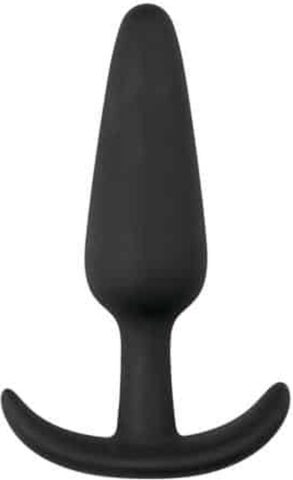 Siliconen buttplug small zwart
