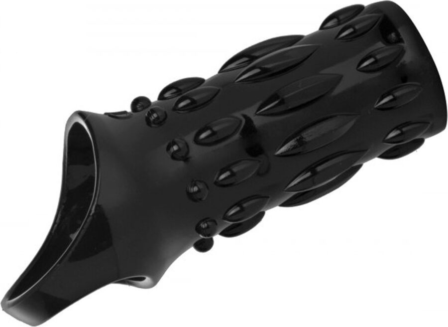 Size Matters Sheath Sensations penissleeve met reliëf zwart