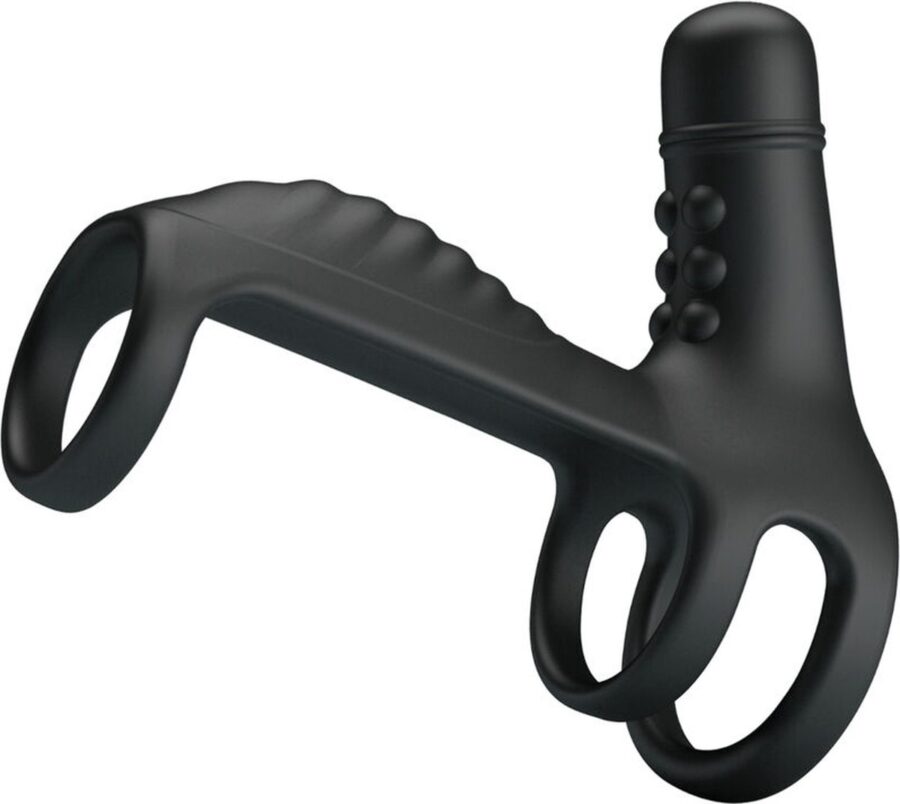 Sling vibrerende penis sleeve zwart