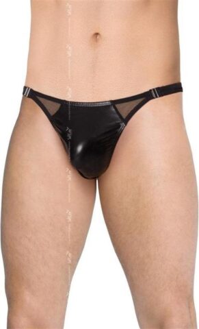 SoftLine Collection wetlook herenstring met zijsluiting