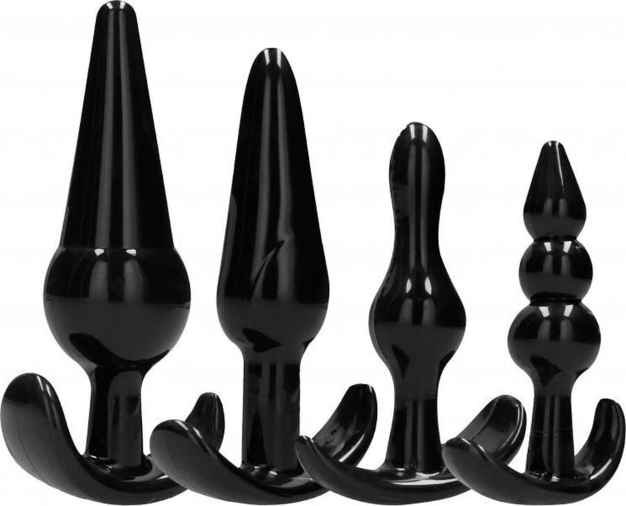 SONO No. 80 buttplug set 4-delig zwart