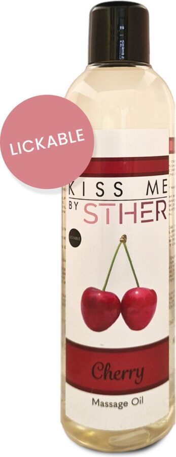 Sther 2-in-1 massageolie en glijmiddel kers 250 ml
