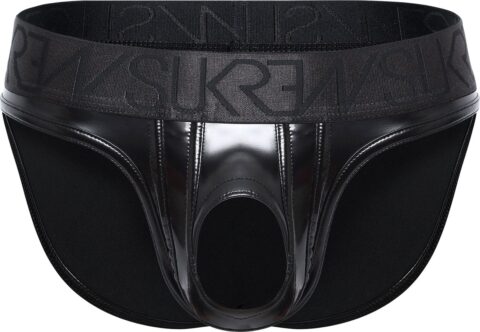 SUKREW Fetish Wet Look U-Style Brief zwart