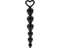 ToyJoy Bottom Beads siliconen anaalketting zwart