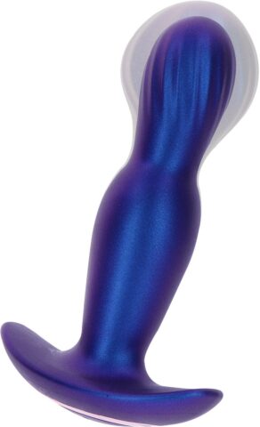ToyJoy Buttocks The Stout opblaasbare vibrerende plug blauw