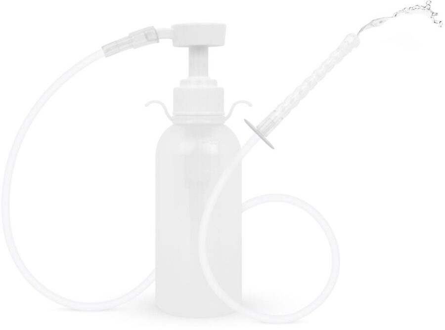 Transparante anaal douche 300 ml met lange spuit
