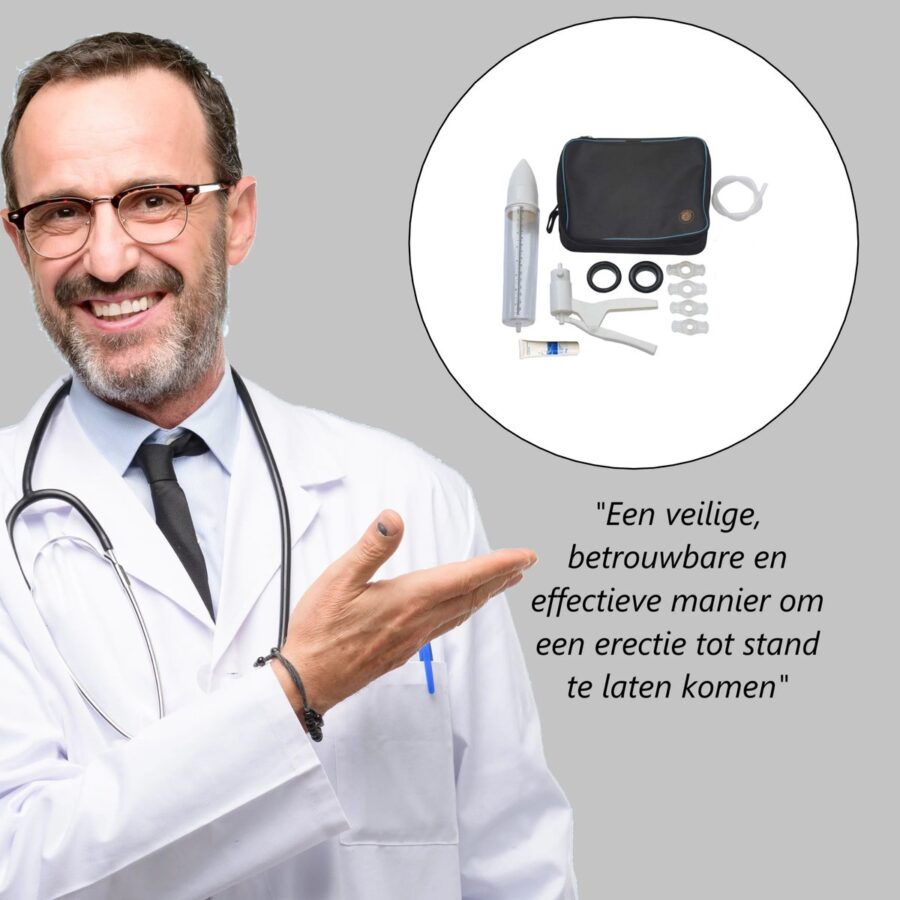 Vacurex erectie handpomp met cilinder van 20 cm