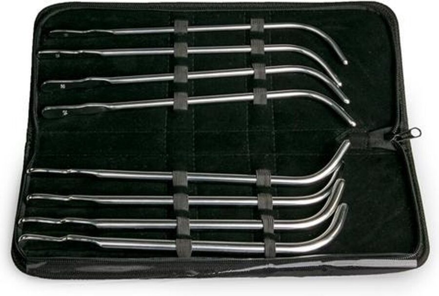 Van Buren dilator set RVS 8 stuks