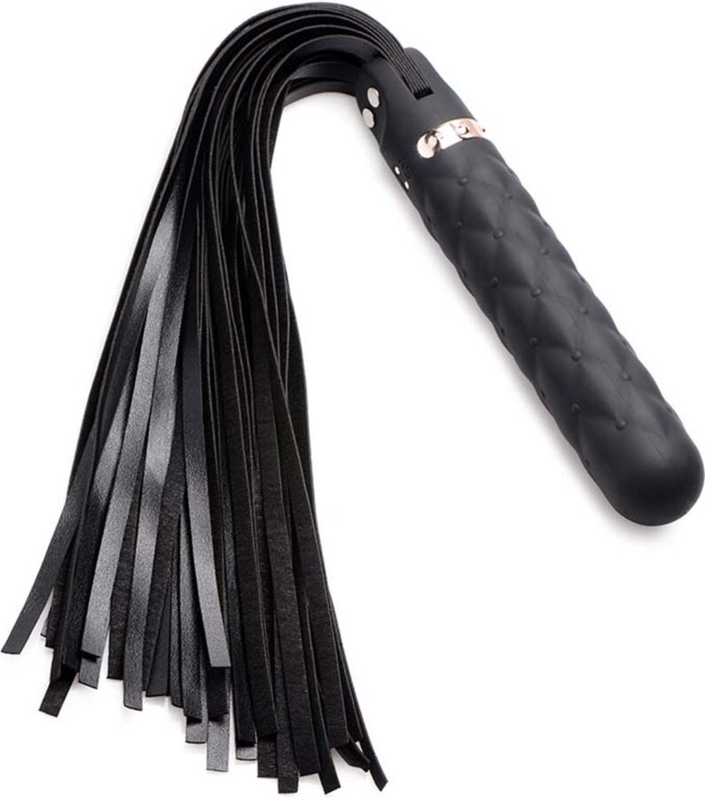 Vibra-Lasher vibrerende siliconen dildo flogger