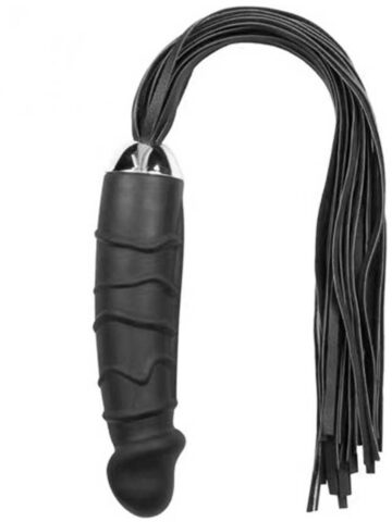 Vibrator zweep zwart 2-in-1 flogger met 10 standen