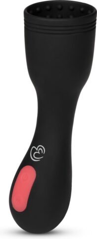 Vibrerende eikelstimulator zwart oplaadbaar